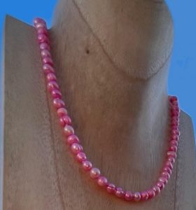 Collier de perles nœuds bijoutier Scarabosse