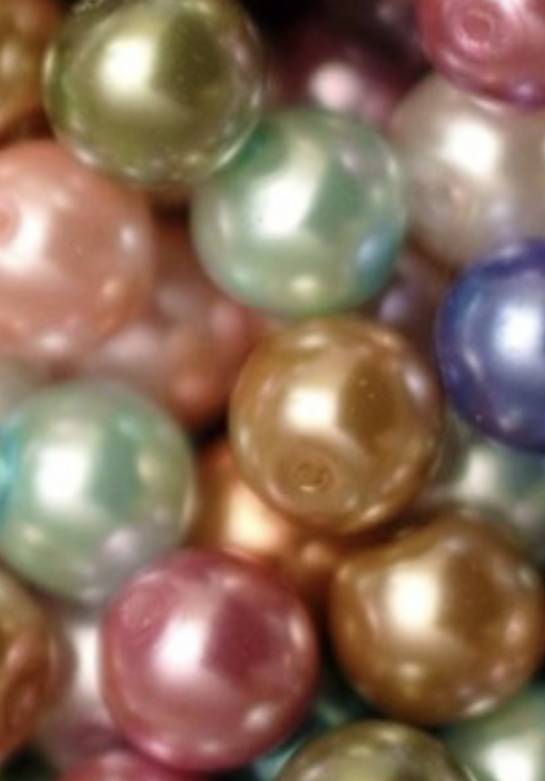 Perles Tchèques Rondes Classiques Nacrées